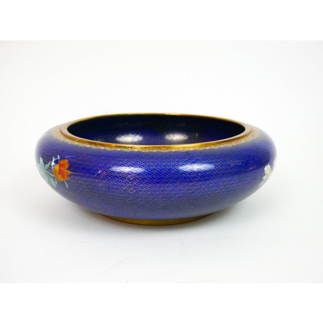 Large Early 20th Century Cloisonne Bowl With Stand For Sale - Image 9 of 12