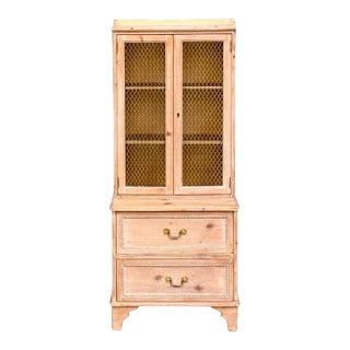 Vintage French Provincial Salesman Sample Sized Buffet À Deux-Corps Storage Cabinet For Sale