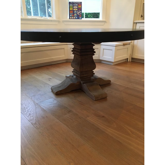 RH Salvaged Wood & Concrete Round Table Chairish