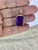 12 Ct Emerald Cut Amethyst Pendant /Necklace + 14 Kt Yellow Gold Chain Vintage For Sale In New York - Image 6 of 18