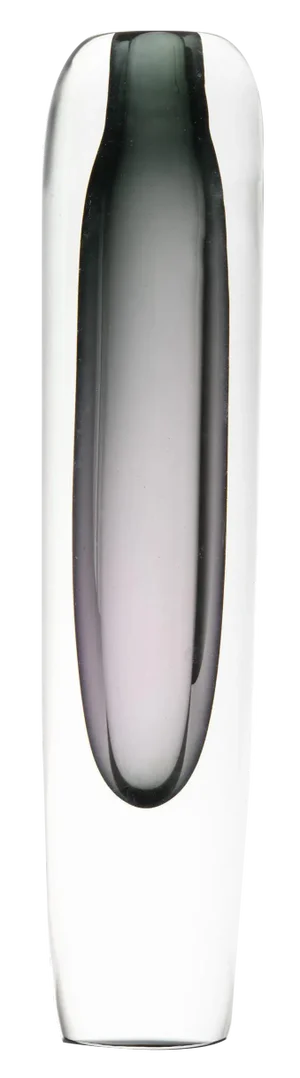 Black Glass Vase attributed to Gunnar Nylund, 1950s