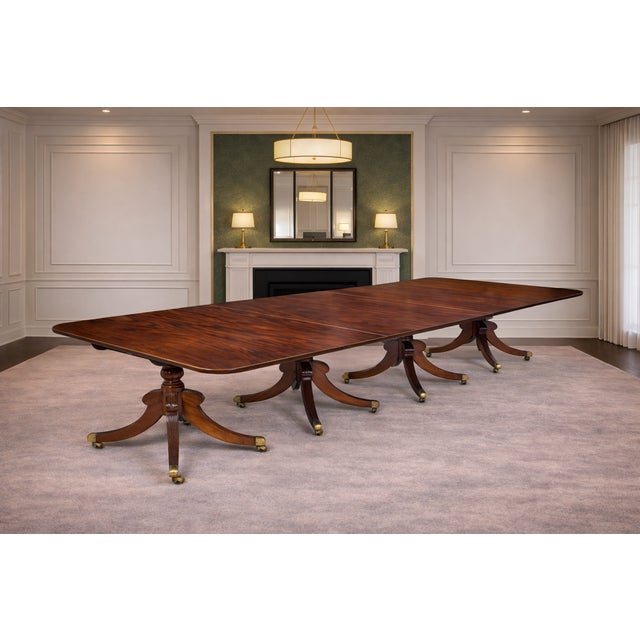 Early 19th Century Antique Regency Dining Table, 1820 For Sale - Image 5 of 10