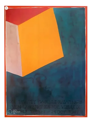 Sol LeWitt, Wall Drawings Exhibition Poster, 1987, Paper