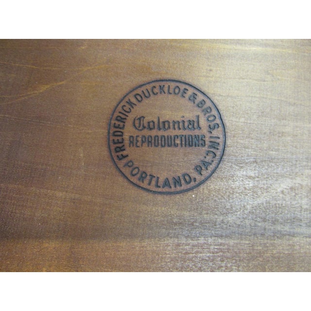 Duckloe Solid Cherry Windsor Bow Back Settee or Bench For Sale - Image 6 of 6