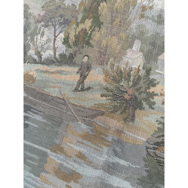 French Aubusson Style Jacquard Tapestry, 1980s For Sale - Image 11 of 17