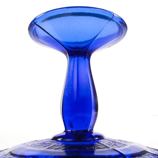 Glass Cake Bowl on Stand from Ząbkowice Glassworks, 1970s For Sale - Image 7 of 11