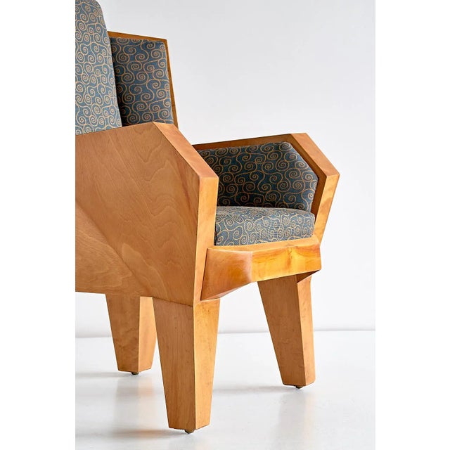 Cubist Armchair by Camillo Cerri for August Tobler, 1920s For Sale - Image 10 of 15