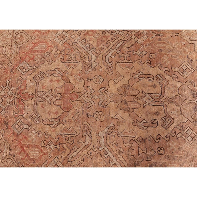 1900 - 1909 Antique Turkish Oushak Rug For Sale - Image 5 of 7