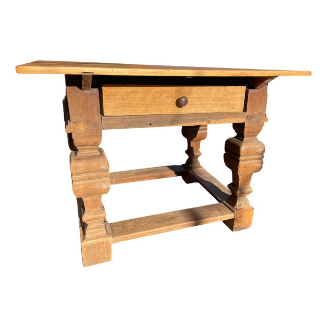 Antique Baroque Oak Table For Sale