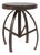 Industrial Black Metal Stool, France, 1920s For Sale