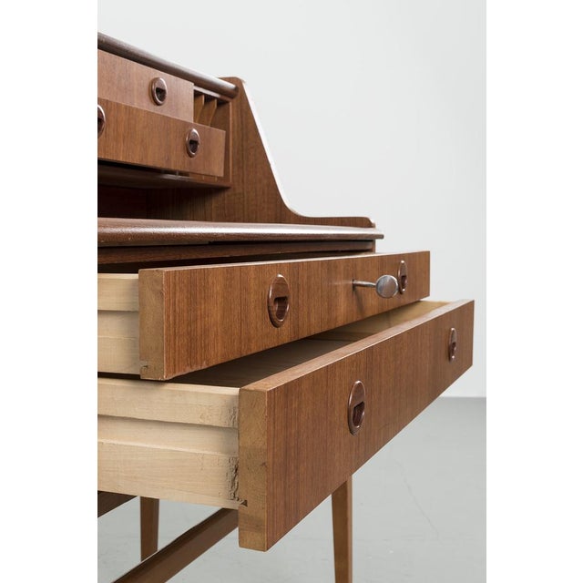 Mid-Century Secretaire Desk For Sale - Image 6 of 9