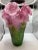 1970s 1970s Art Glass Vintage Crystal Multi Color Rose Vase, Signed France For Sale - Image 5 of 10