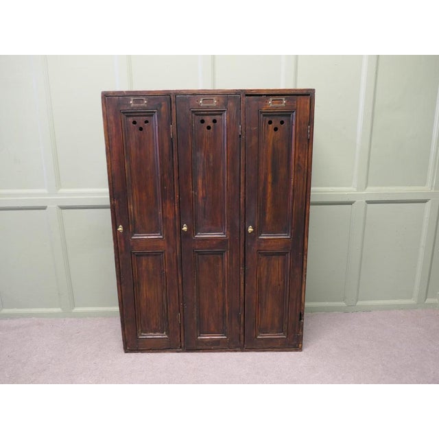 Pine Sports Locker, 1930s For Sale - Image 3 of 8
