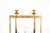 Brass Vintage Glass and Brass Three Light Wall Sconce For Sale - Image 8 of 9