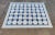 Handmade Cotton Natural Vegetable Dyed Reversible Light and Indigo Blue and White Box Pattern Vista Rug - 8'x10' For Sale - Image 9 of 11