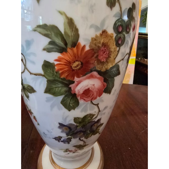Pair of Antique Baccarat Style Vases Rose Opaline For Sale - Image 10 of 12