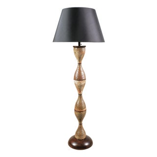 Midcentury Scandinavian Modern Mobach Style Pottery Floor Lamp For Sale