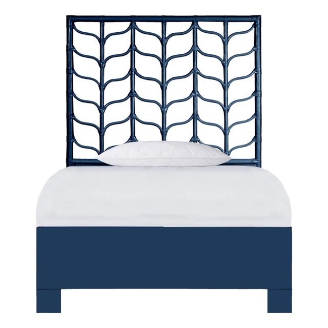 Ivy Standard Bed Twin, Navy Blue For Sale