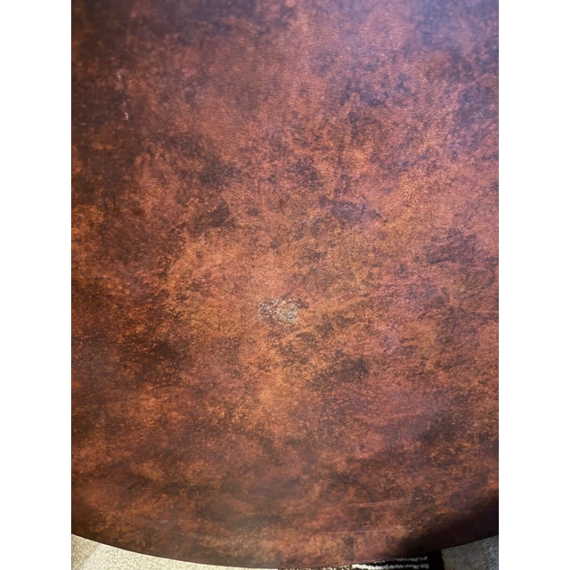Large Vintage Indian Copper & Bronze Finish Metal Wall Charger For Sale - Image 6 of 7