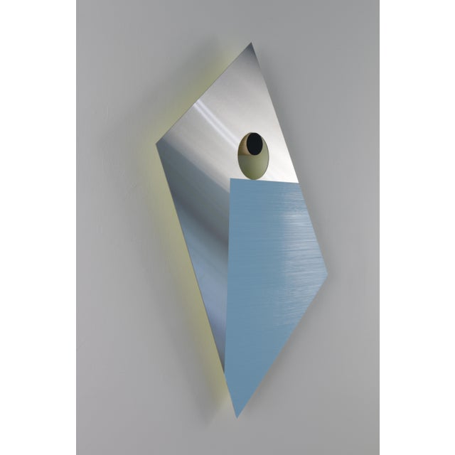 2020s Contemporary Abstract Stainless Steel, Plexiglas, Wood, Paint "Plinth 12" by Tom Henderson For Sale - Image 5 of 9