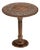 Handcrafted Mango Wood Round Pedestal End Accent Table For Sale