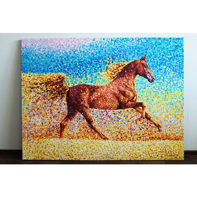 Artist Andrei Sitsko "Golden Sand Ii" Modern Original Painting For Sale - Image 9 of 9