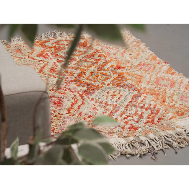 Textile 1970s Vintage Handmade Wool Cotton Turkish Cream Runner Rug For Sale - Image 7 of 11