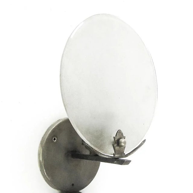 Silver Art Deco Wall Lamp, Poland, 1930s For Sale - Image 8 of 8