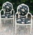 Black A Set of Eight Maison Jansen Style French Louis XVI Chairs With New Upholstery For Sale - Image 8 of 12
