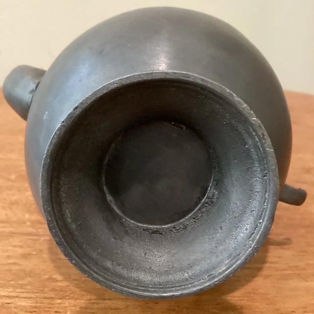 Vintage Foca Oosterbeek Netherlands Pewter Pitcher and Coffee Pot Set- 2 Pieces For Sale - Image 10 of 12