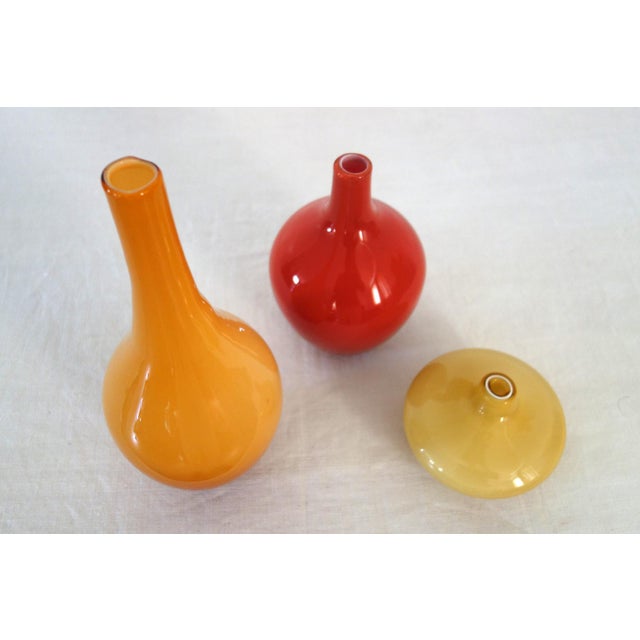 Blown Glass Salong Vases by Johanna Jelinek for Ikea, 1990s, Set of 3 For Sale - Image 3 of 16