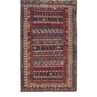 Mid-20th Century Vintage Caucasian Shirvan Rug- 4'8" X 7'6" For Sale