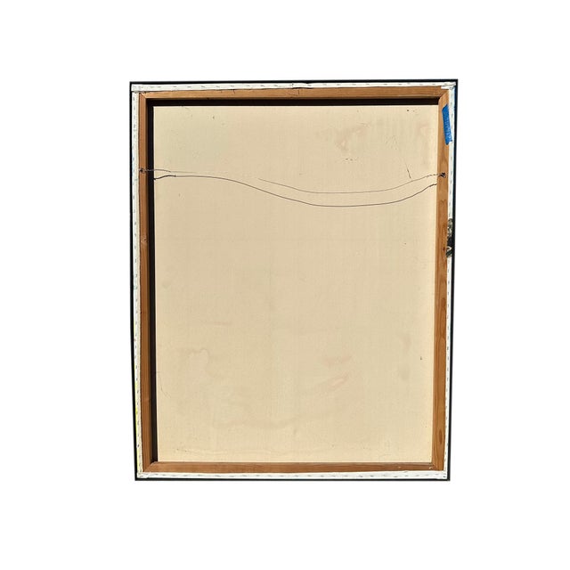 Postmodern Abstract Mixed Media Painting and Collage on Canvas by Anthony Louis Popcheff For Sale - Image 3 of 7