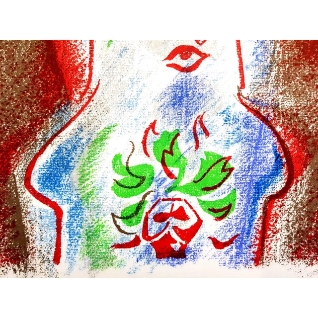 Maurice estève - composition original lithograph 1964 dimensions: 32 x 25 cm revue xxe siècle cahiers d'art published...