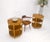 Pair of Maguire Round Reed & Cane Three Tier Gallery Top Serving Tables Stands For Sale - Image 10 of 12