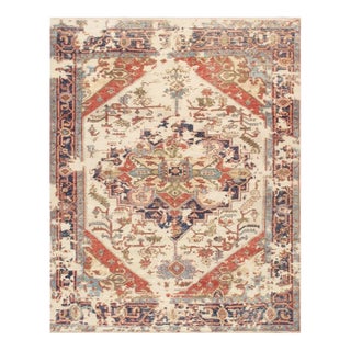 Serapi Wool Ivory Area Rug- 4'10'' X 8' 2'' For Sale
