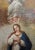 Brown 17th Century Italian Old Master-Madonna Surrounded by Saints -Oil Painting For Sale - Image 8 of 12