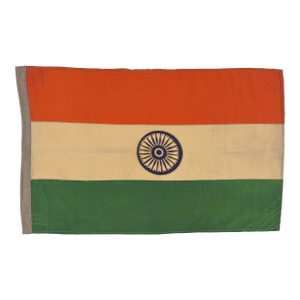 Small Vintage Wool Flag of India