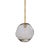 Glass Regina Andrew Molten Pendant Large With Smoke Glass in Natural Brass For Sale - Image 7 of 7