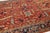 Red Room-Sized Antique Persian Heriz Red Wool Rug Featuring a Floral Motif For Sale - Image 8 of 9