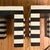 Postmodern Postmodern Black & White Stripe Tessellated Marble Accent Tables For Sale - Image 3 of 9