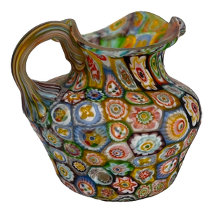 An Italian Millefiori Miniature Glass Pitcher