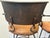 Metal Arhaus Obra 32” Swivel Wrought Iron Bar Stools in Distressed Bronze – Pair For Sale - Image 7 of 12