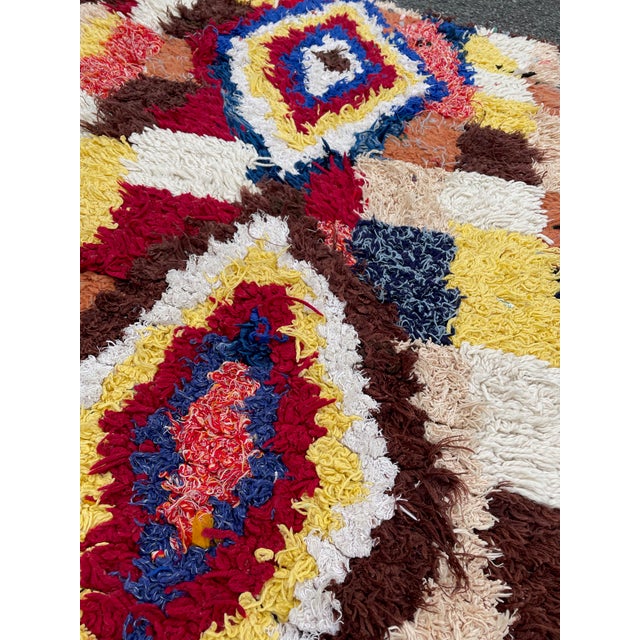 Colorful Moroccan Azilal Wool Rug For Sale - Image 6 of 9