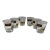 1960s Golden Eagle Low Ball Glasses Set of 6 For Sale