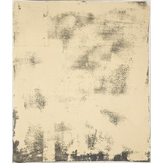 Impressions 03 12*14 Monoprint Original Art by Carrie Bergey - Buff Tan Black For Sale