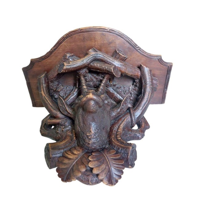 Antique Black Forest Console Table, 1900 For Sale - Image 3 of 12