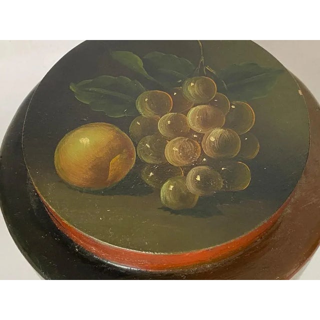 Large Wooden Box with Fruits Decor, England, 20th Century For Sale - Image 9 of 13