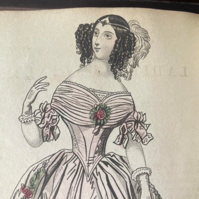 1841 Rare Book, “The Ladies’ Cabinet of Fashion, Music and Romance” , With Numerous Hand-Colored Illustrations . For Sale In New York - Image 6 of 17