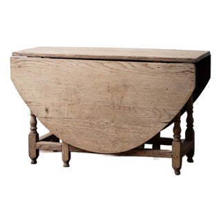 English Oak Gate-Leg Table, 18th Century For Sale